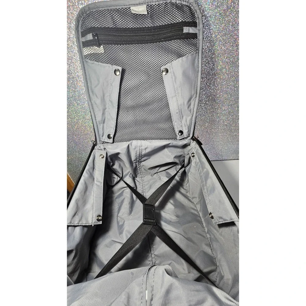 DELSEY Paris Underseat CarryOn Rolling Luggage Bag Black Ballistic Nylon 16x13x9